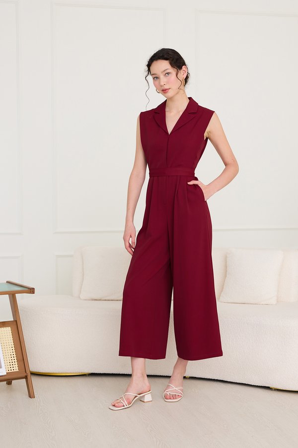 Mackenzie Romper In Wine