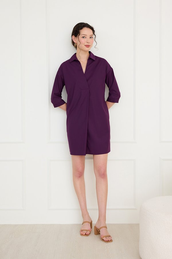 Vanessa Dress In Royal Purple