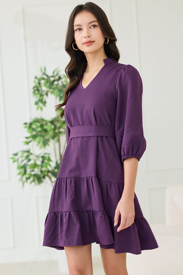 Meg Dress In Deep Purple