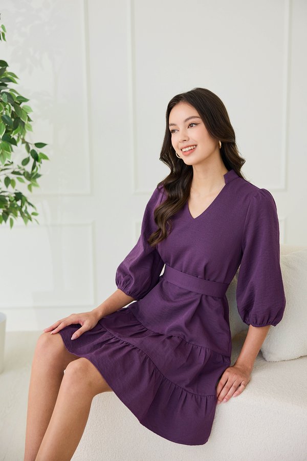 Meg Dress In Deep Purple