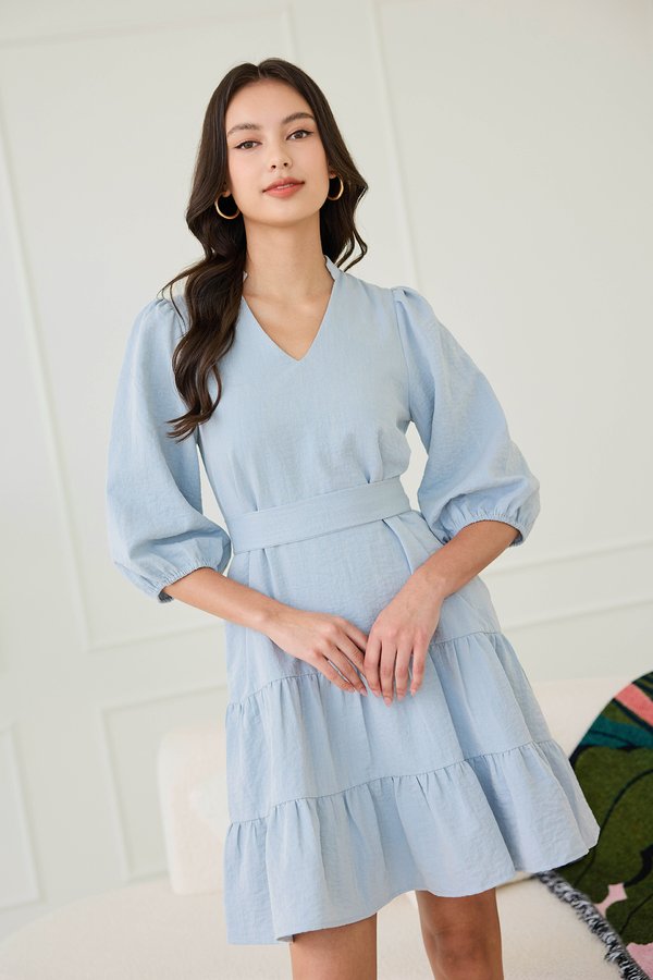 Meg Dress In Muted Sky