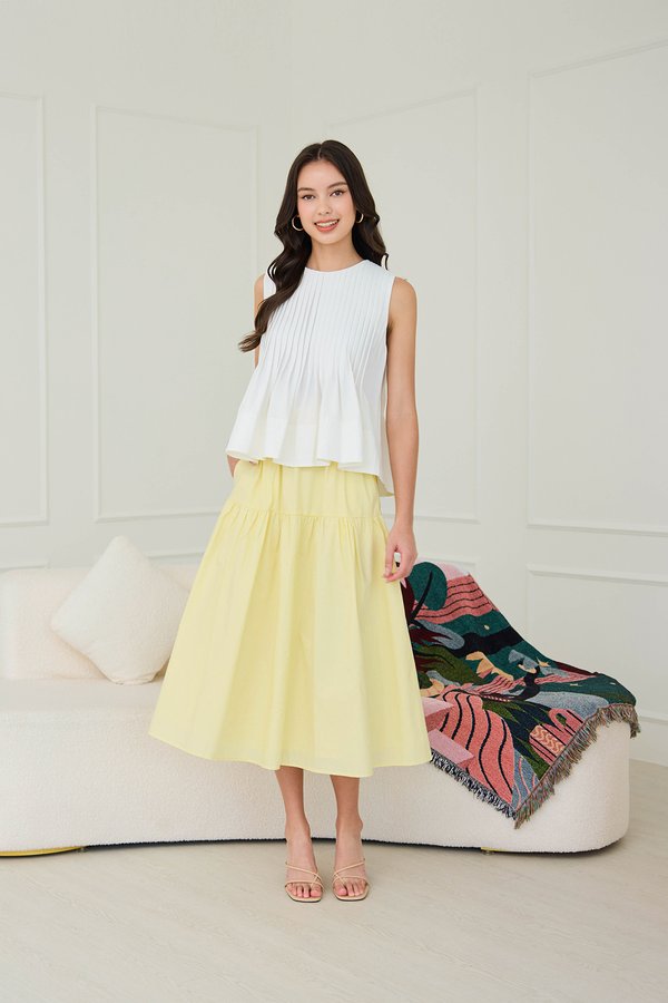 Rhyme Skirt In Lemon Yellow