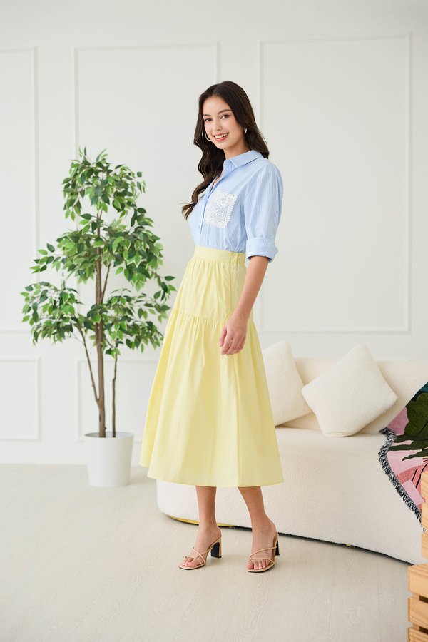 Rhyme Skirt In Lemon Yellow