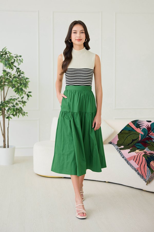 Rhyme Skirt In Pine Green