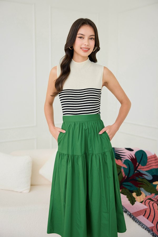 Rhyme Skirt In Pine Green