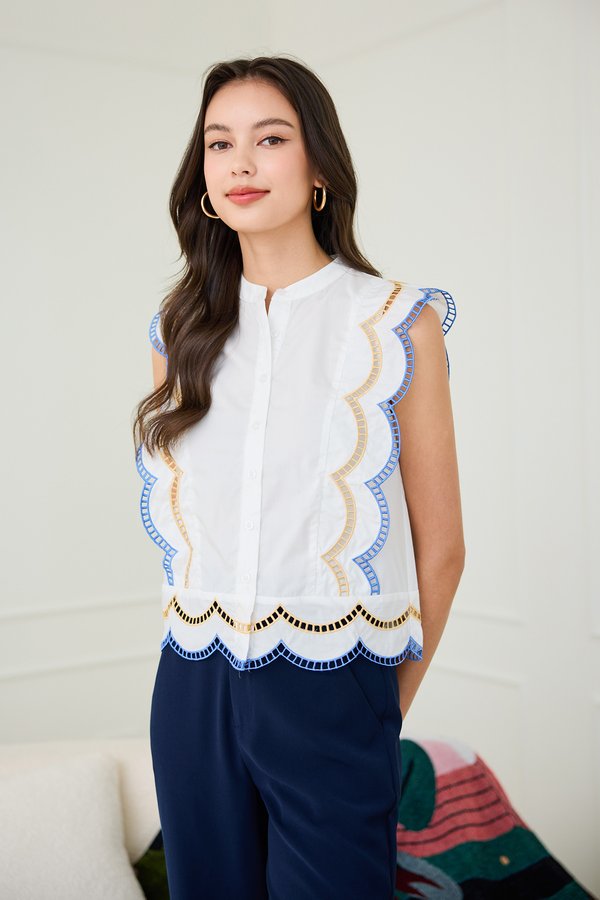 Eulalie Top In Classic White