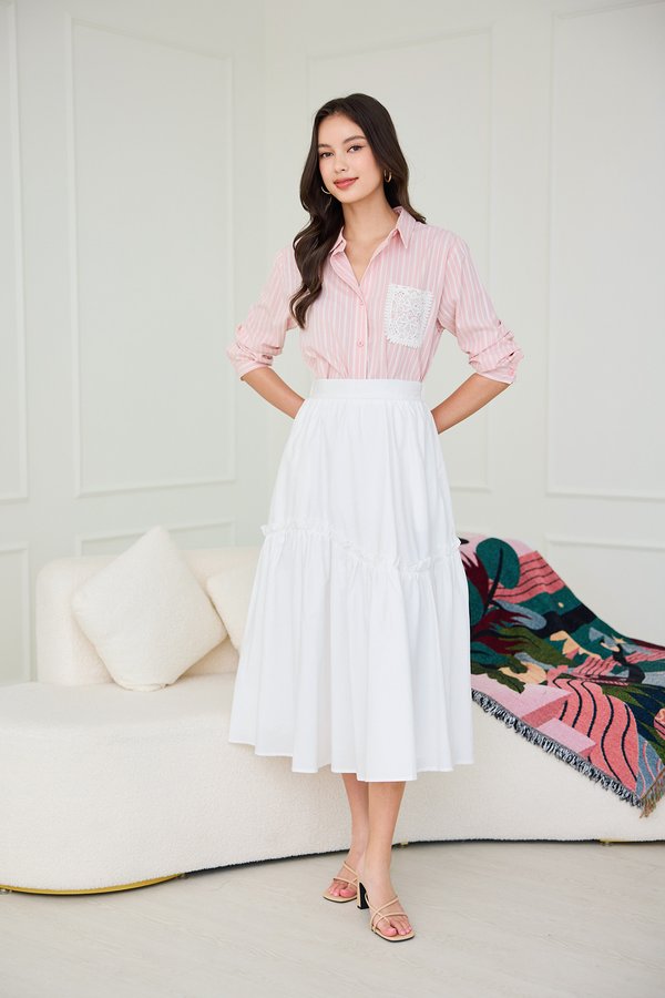 Leya Skirt In Classic White