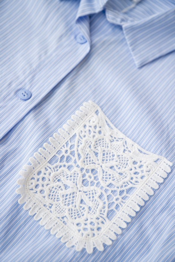 Louis Top In Blue Stripes