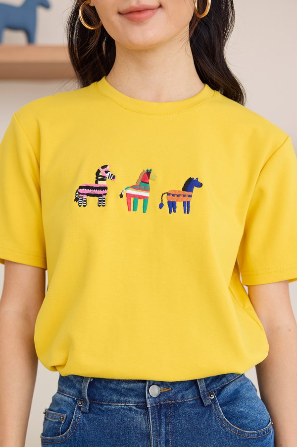 Year Of Horse Unisex Top In Honey