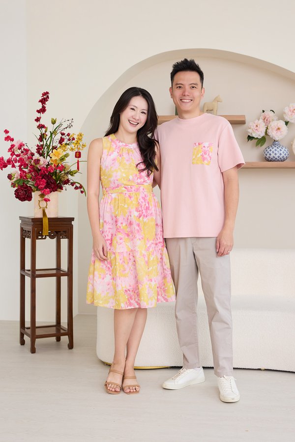 Kiara Dress In Pink Crush Prints