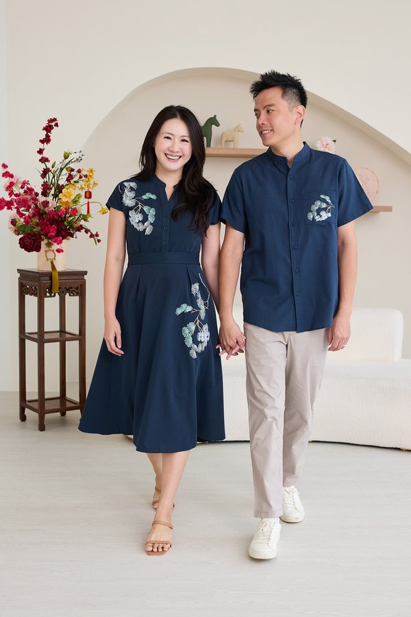 Liberty Dress In Navy Blue