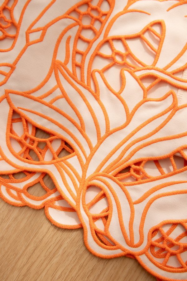 Astera Dress In Tangerine Blush