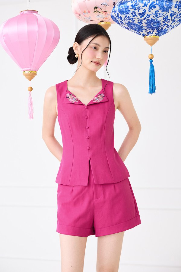 Cassandra Top In Magenta