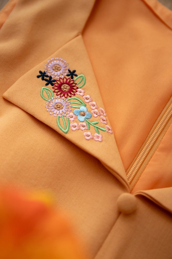 Cassandra Top In Tangerine