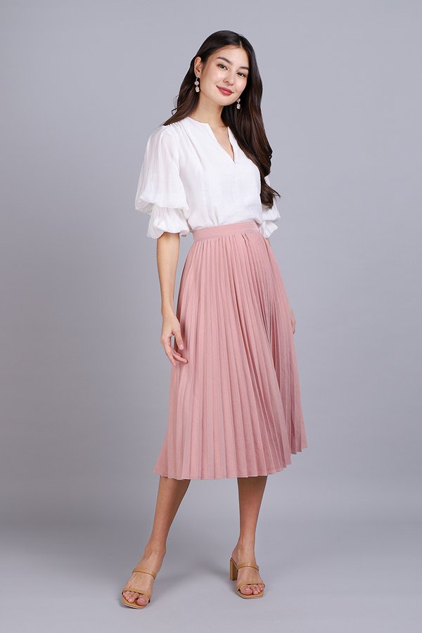 Aimee Skirt In Dusty Pink