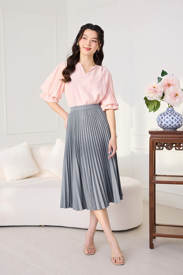 Aimee Skirt In Heathered Grey