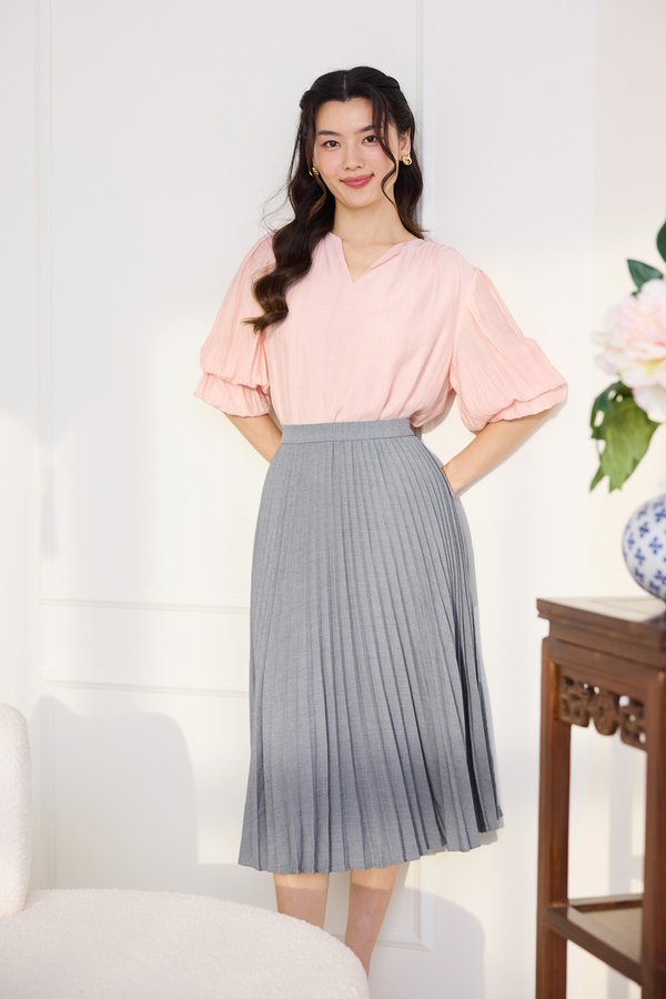 Aimee Skirt In Heathered Grey
