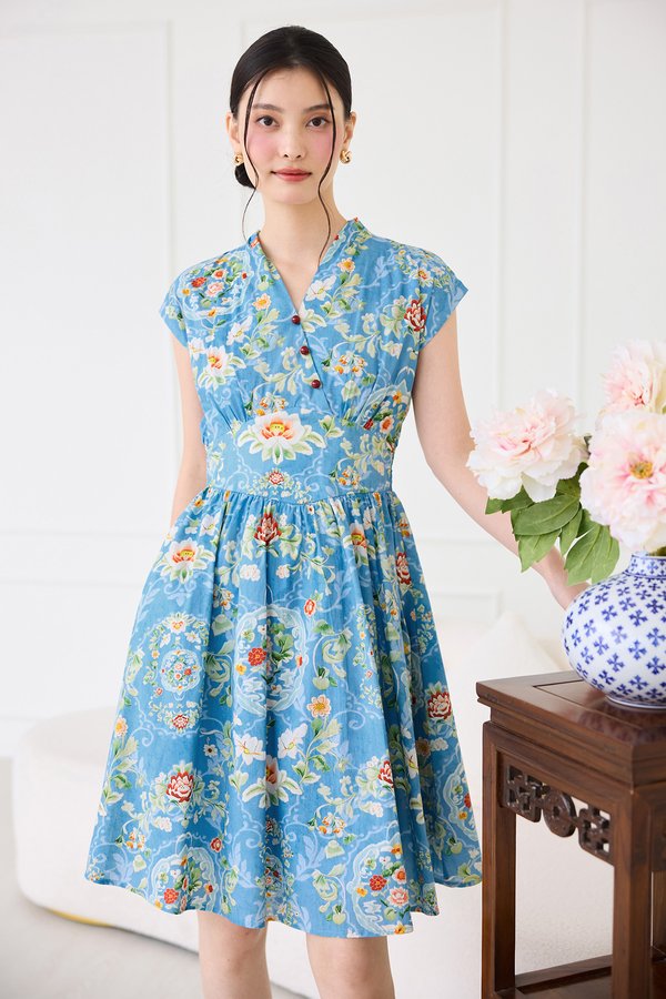 Sapphire Dress In Vintage Blue