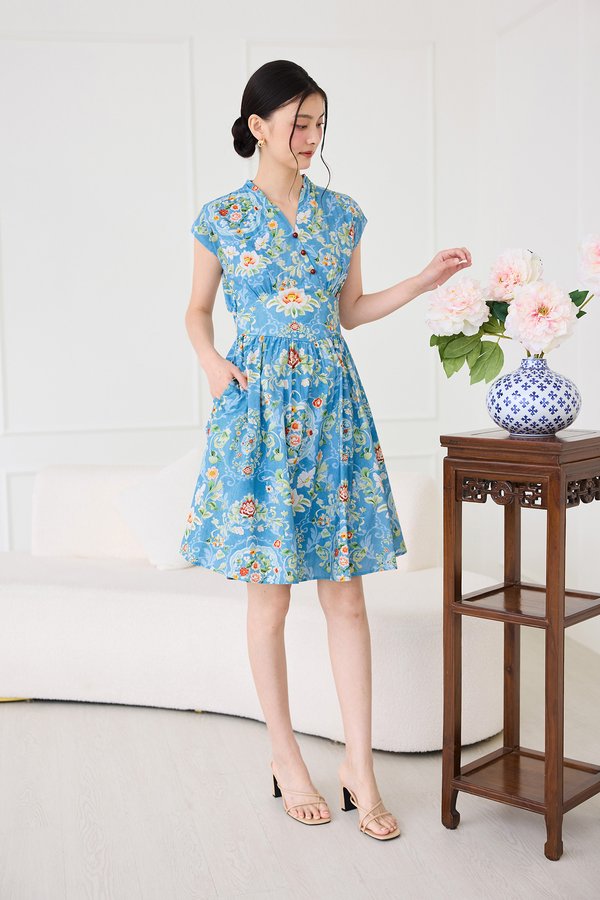 Sapphire Dress In Vintage Blue