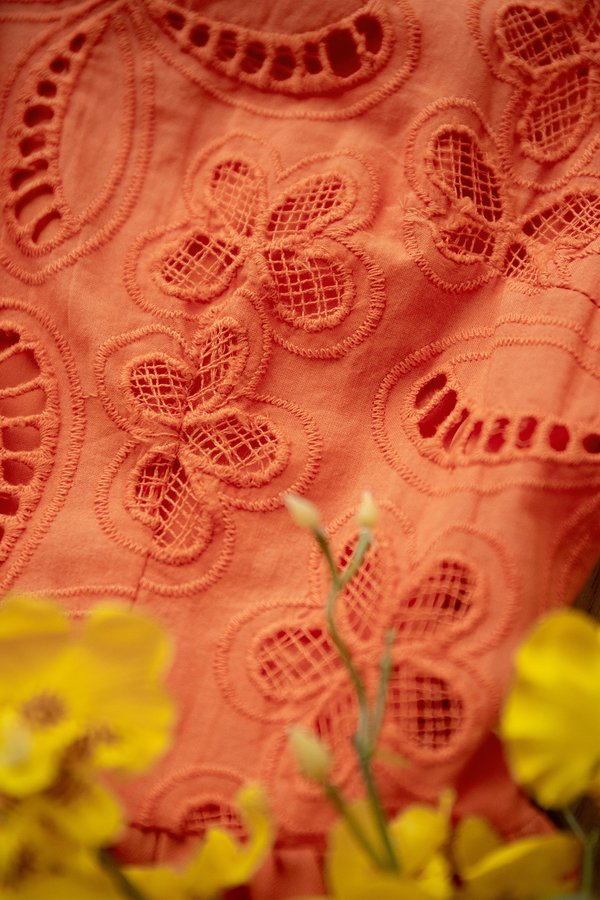 Gabrielle Dress In Burnt Orange