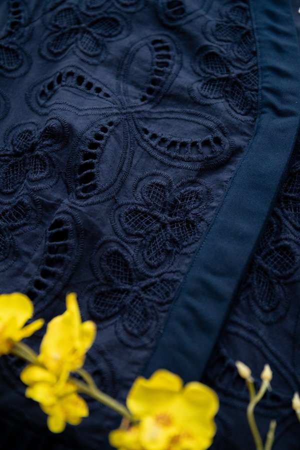 Gabrielle Dress In Navy Blue