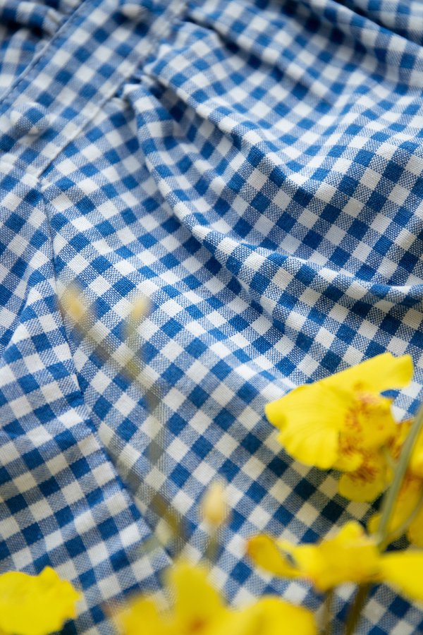 Sonja Top In Blue Checks