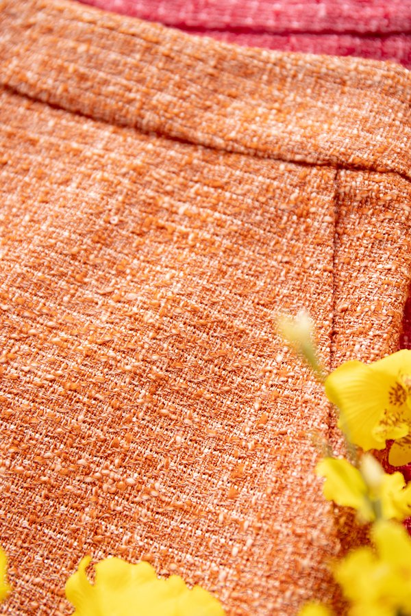 Arthur Shorts In Tangerine Tweed
