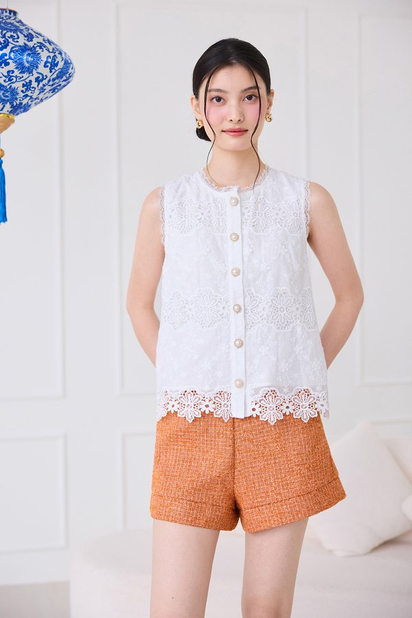 Jasmin Top In Classic White