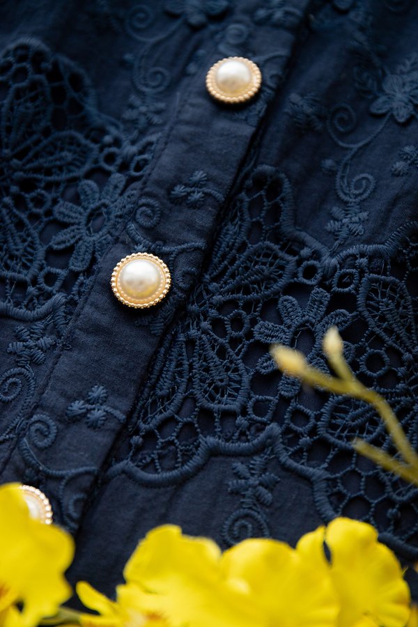 Jasmin Top In Navy Blue