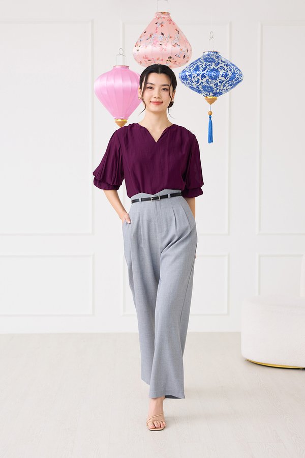 Finley Pants In Silver Grey