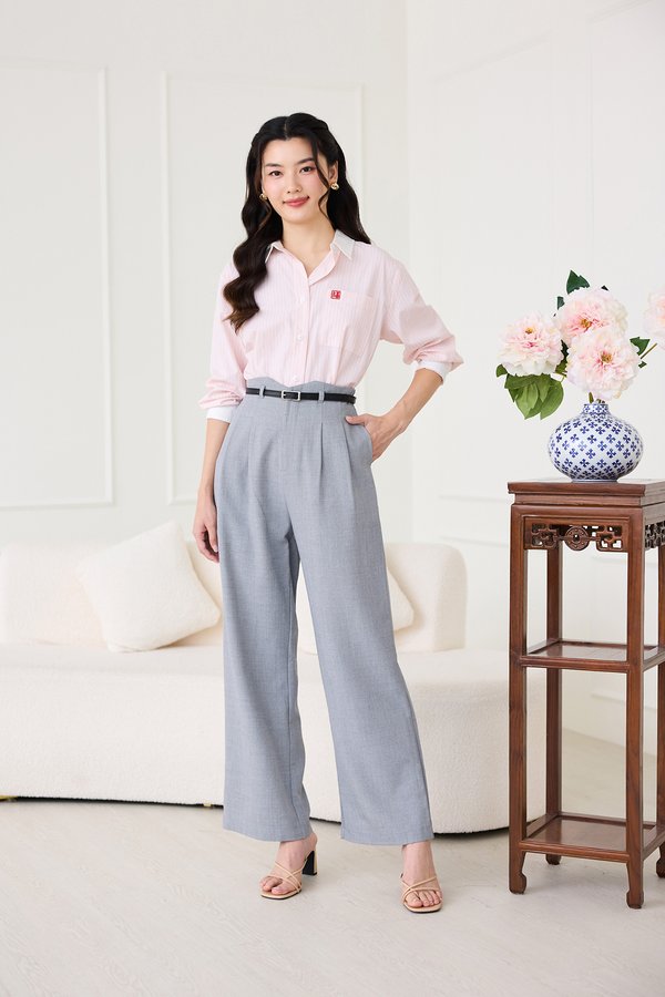 Finley Pants In Silver Grey