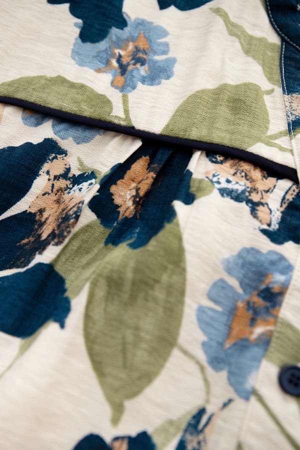 Kenya Dress In Blue Florals