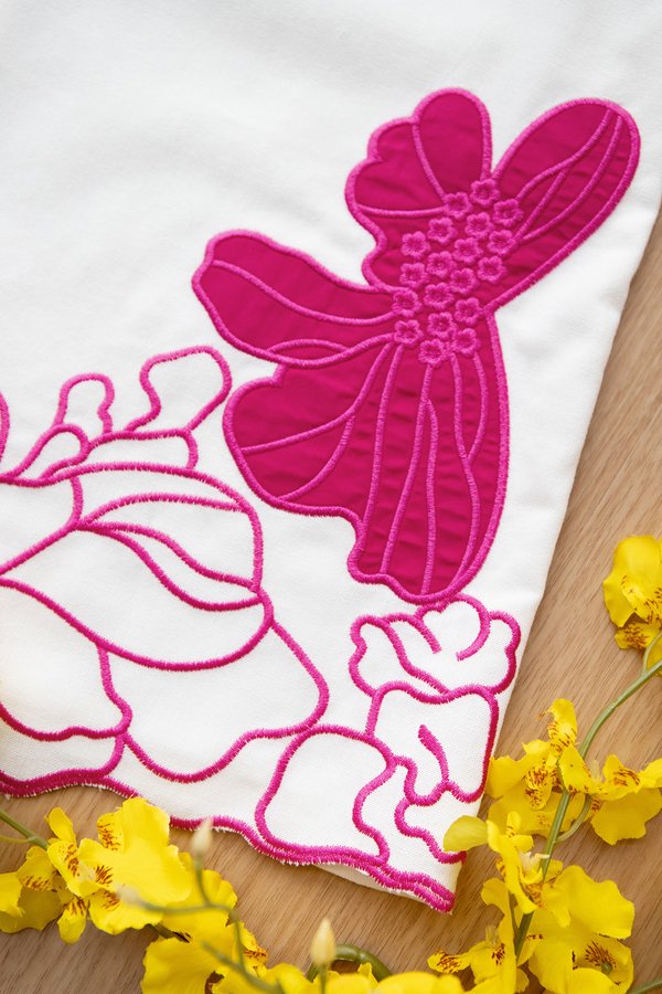 Crimson Top In Classic White