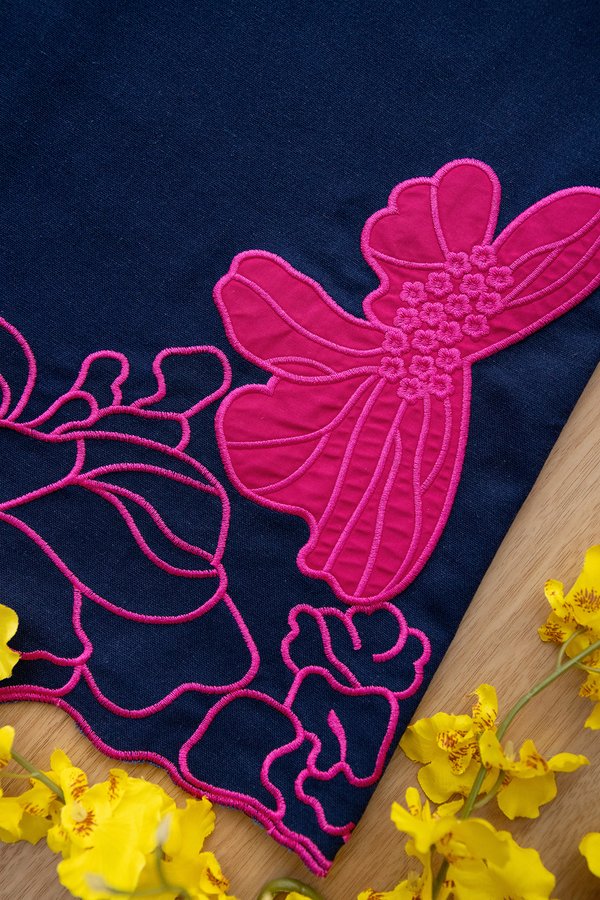 Crimson Top In Navy Blue