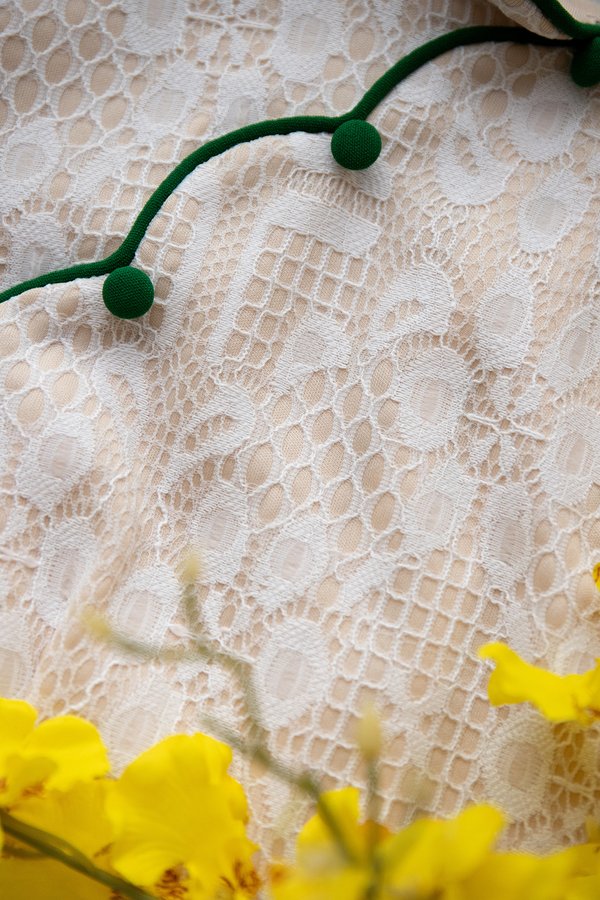 Fresh Beginnings Cheongsam Dress In Clean White