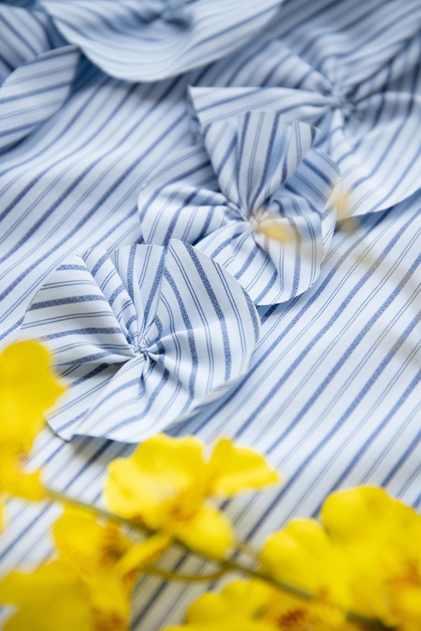 Susie Top In Blue Stripes