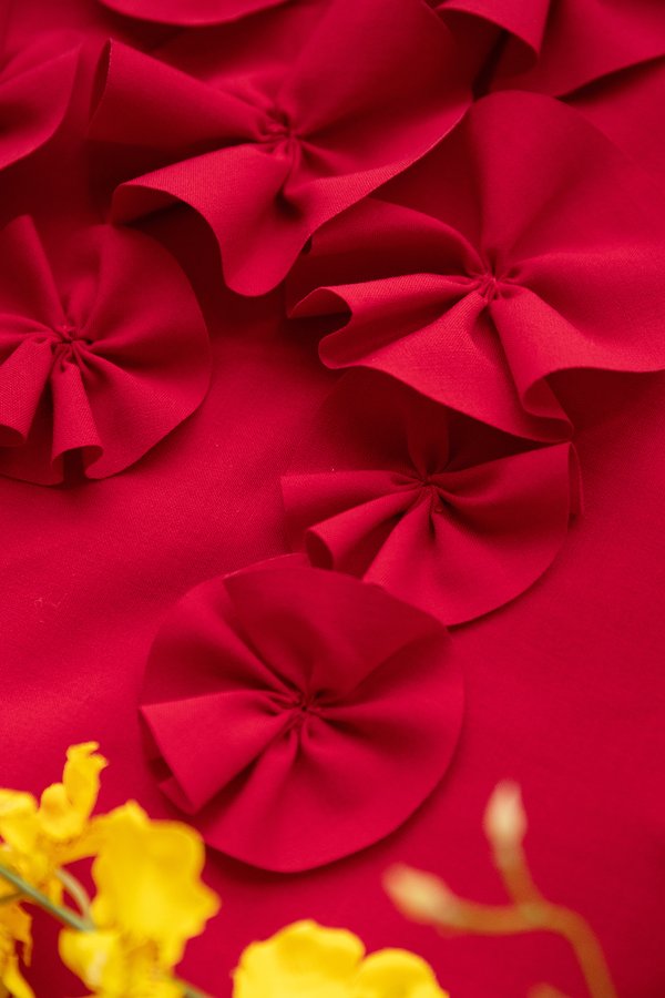 Susie Top In Deep Red