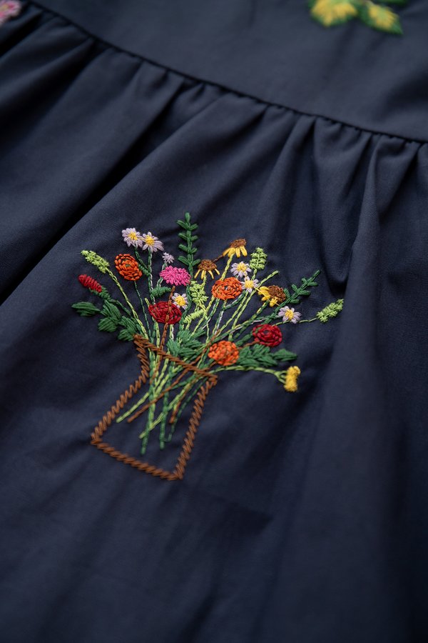 Ami Dress In Blue Florals