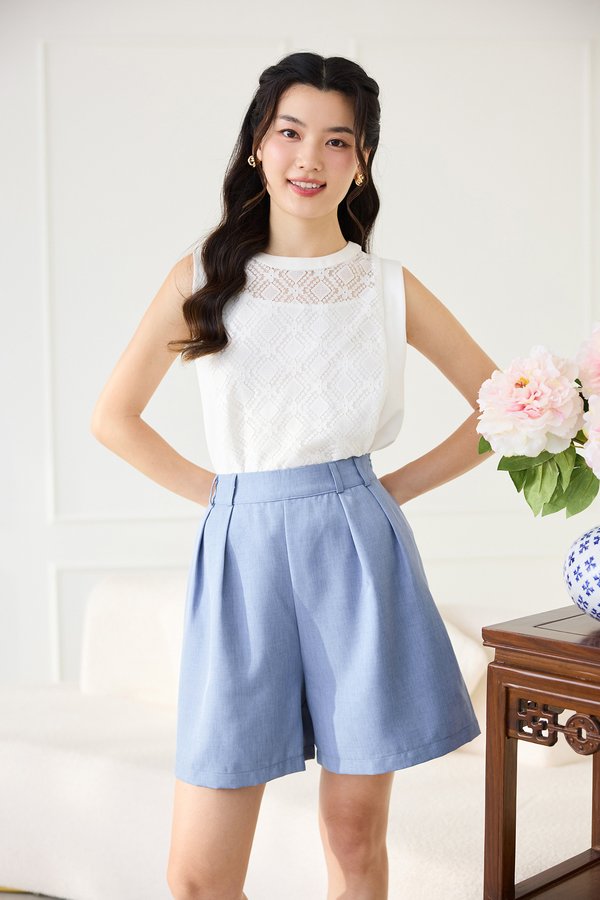 Hiro Shorts In Muted Blue