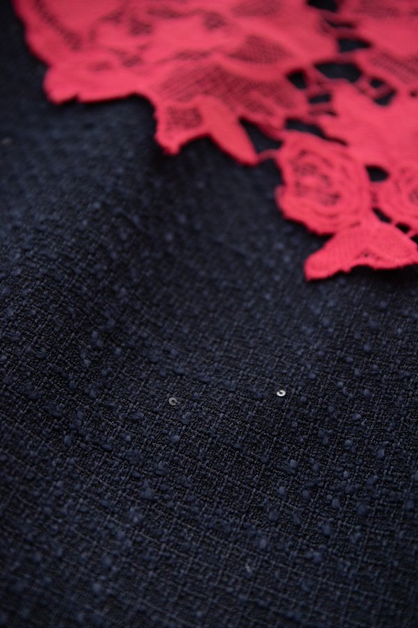 Pearl Of The Orient Dress In Magenta Blue