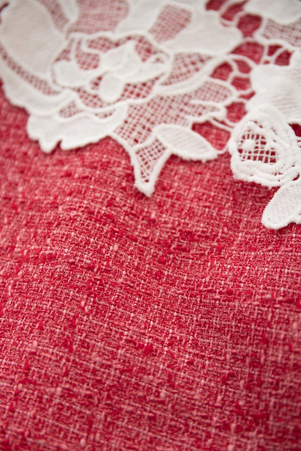 Pearl Of The Orient Dress In White Pink