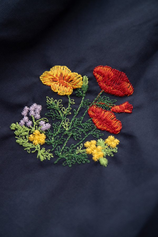 Phyllis Dress In Blue Florals