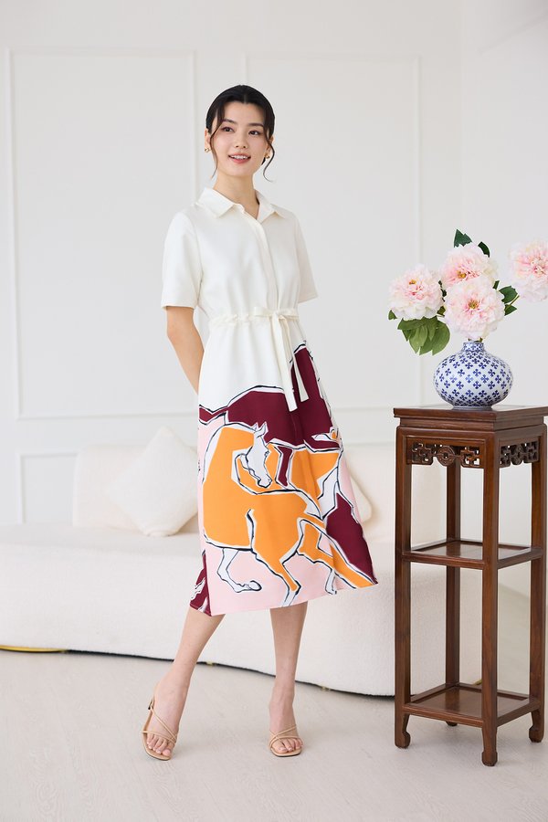 Cavallo Dress In Pink Cream