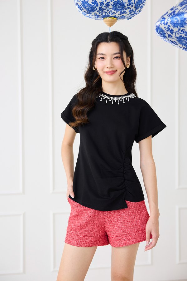 Moonstone Top In Crystal Black