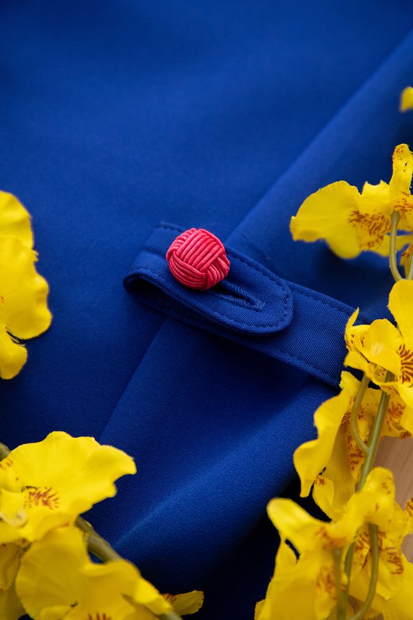 Nika Top In Cobalt Blue