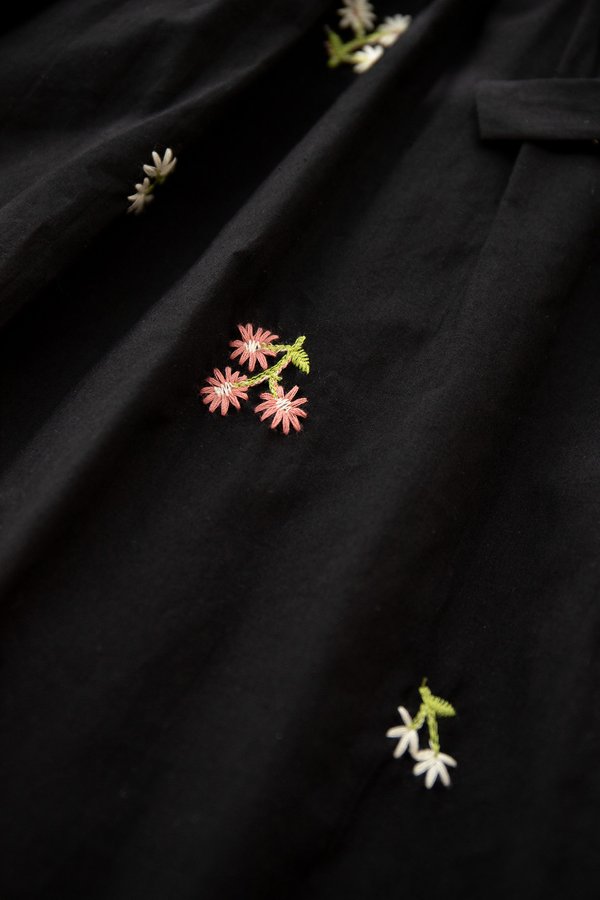 Remington Dress In Black Florals