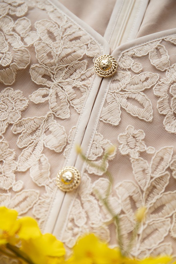 Casablanca Dress In Ivory Cream