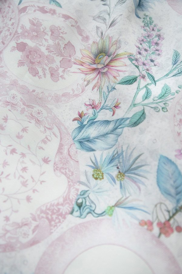 Dolce Dress In Dusty Pink Prints