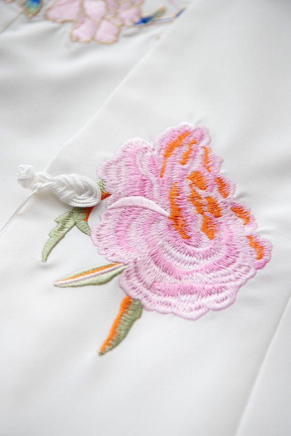 Frances Top In Ivory White