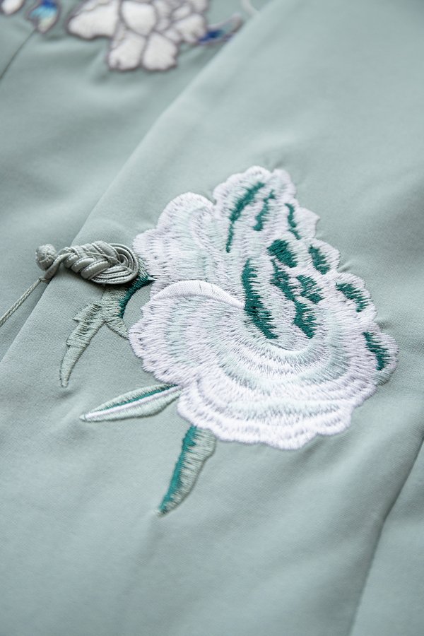 Frances Top In Sage Green